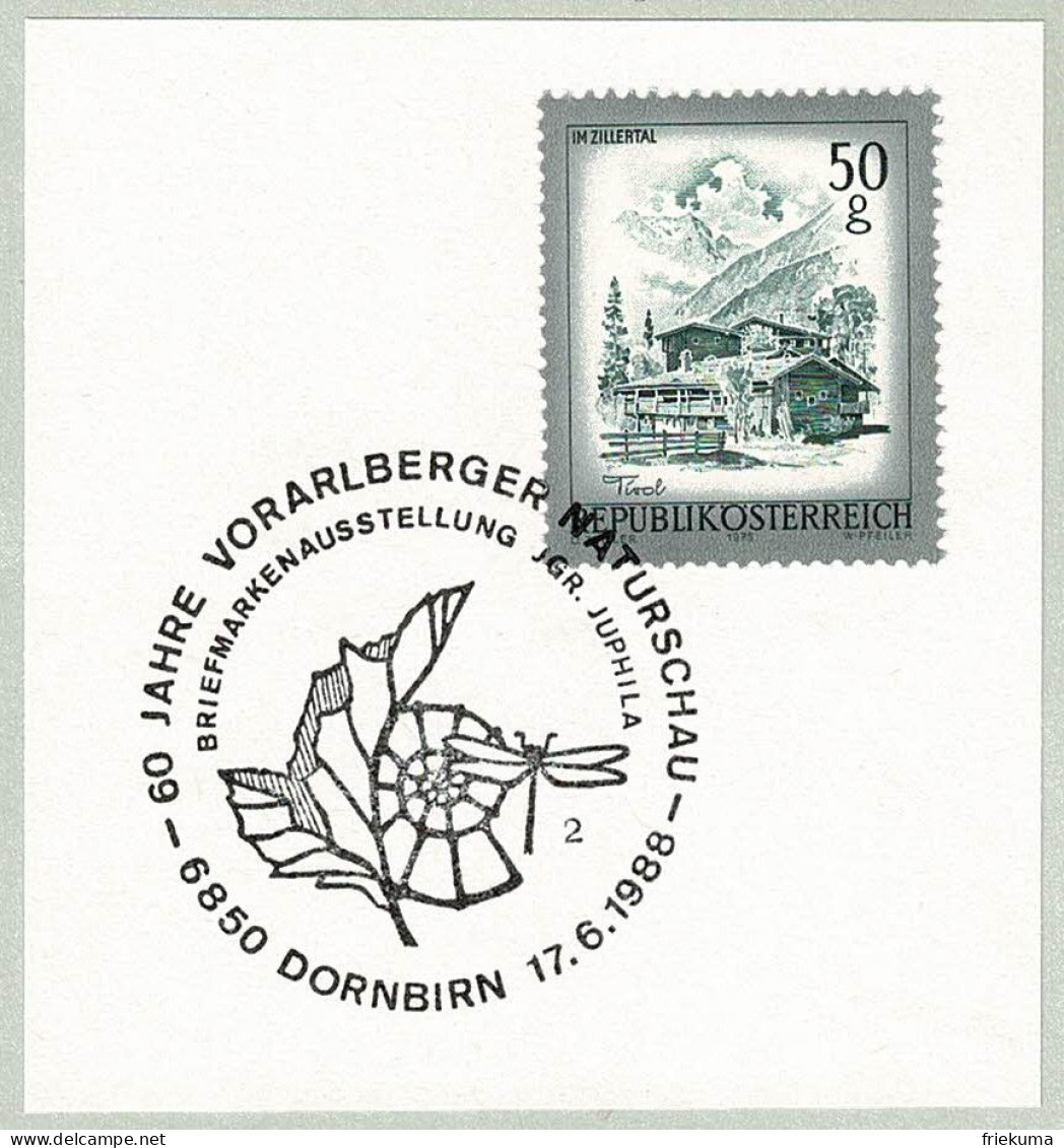 Oesterreich / Austria 1988, Sonderstempel Naturschau Dornbirn - Fossili