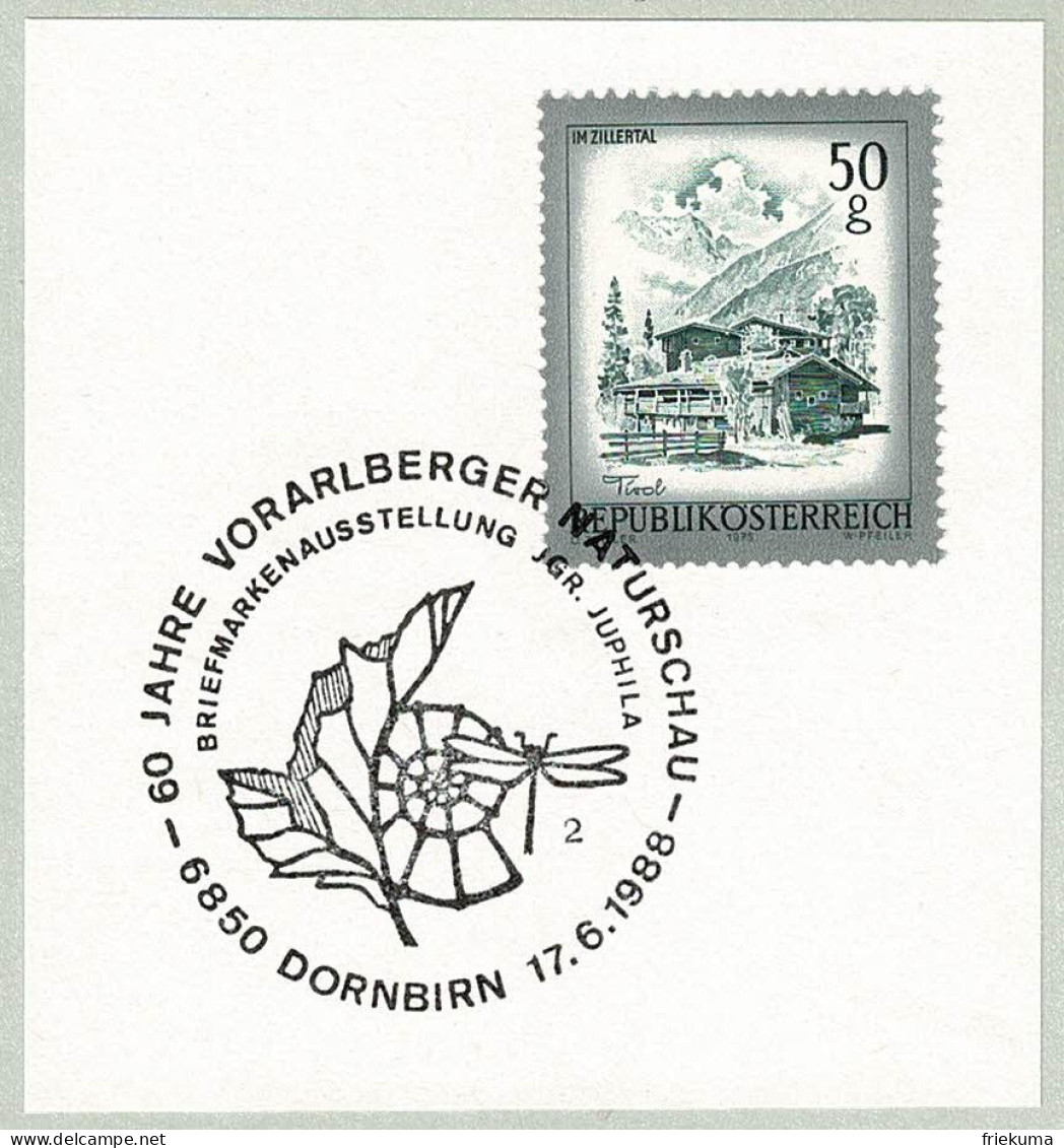 Oesterreich / Austria 1988, Sonderstempel Naturschau Dornbirn - Fósiles