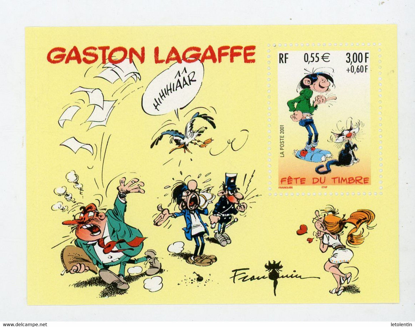 FRANCE - GASTON LAGAFFE -  BF N° Yvert 34 ** - Mint/Hinged