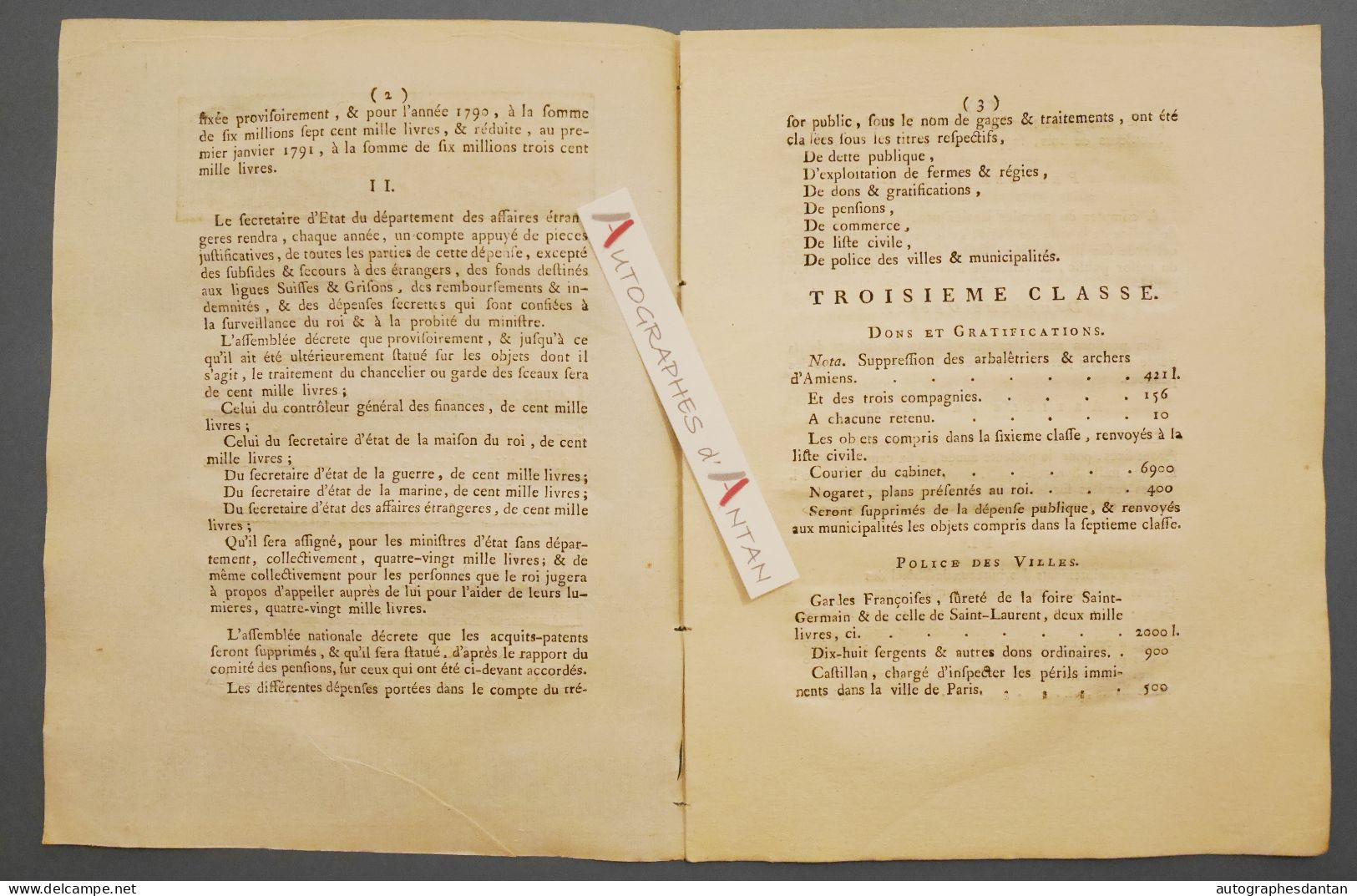 ● LOI 1791 Relative à La Dépense Publique - 20p - Aubert Du Bayet - Cuchet Grenoble Imprimeur - Cf 5 Photos - Décrets & Lois