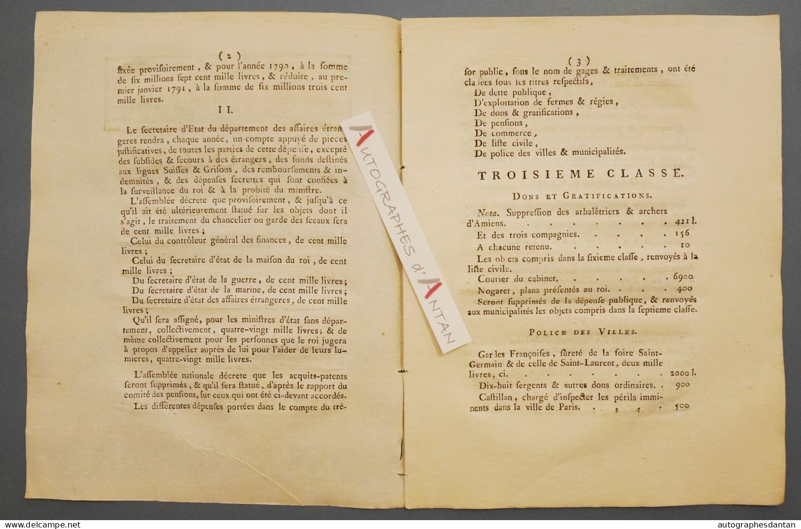 ● LOI 1791 Relative à La Dépense Publique - 20p - Aubert Du Bayet - Cuchet Grenoble Imprimeur - Cf 5 Photos - Gesetze & Erlasse