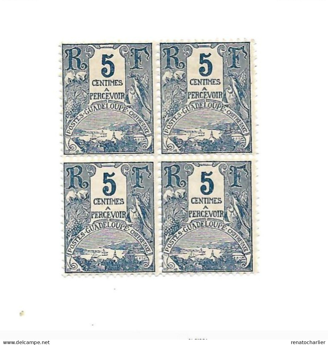 Taxe,MNH,Neuf Sans Charnière.Bloc De 4. - Timbres-taxe