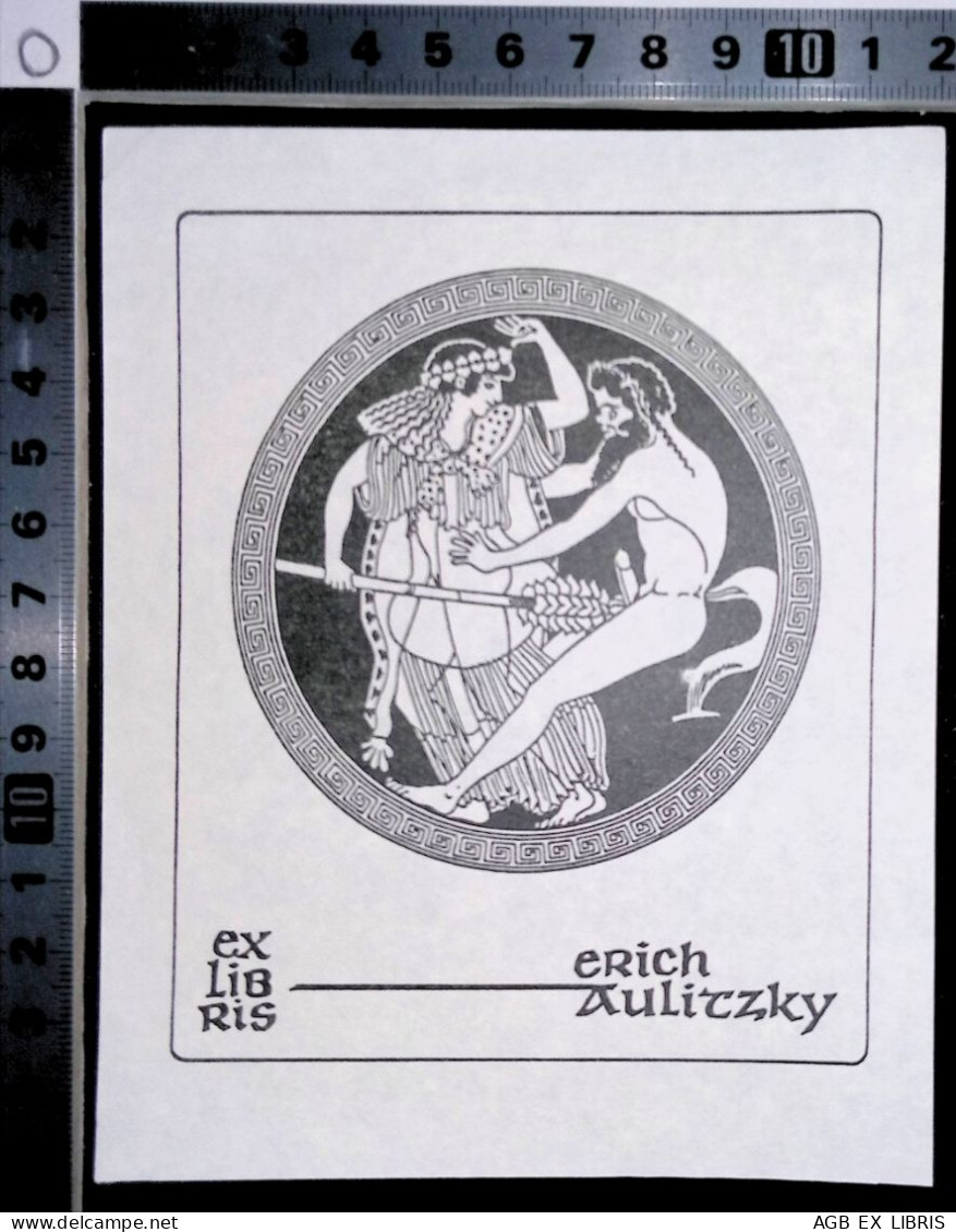 EX LIBRIS ERICH AULITZKY Per IPSE L27bis-F02 EXLIBRIS Opus 23 EROTICO - Bookplates