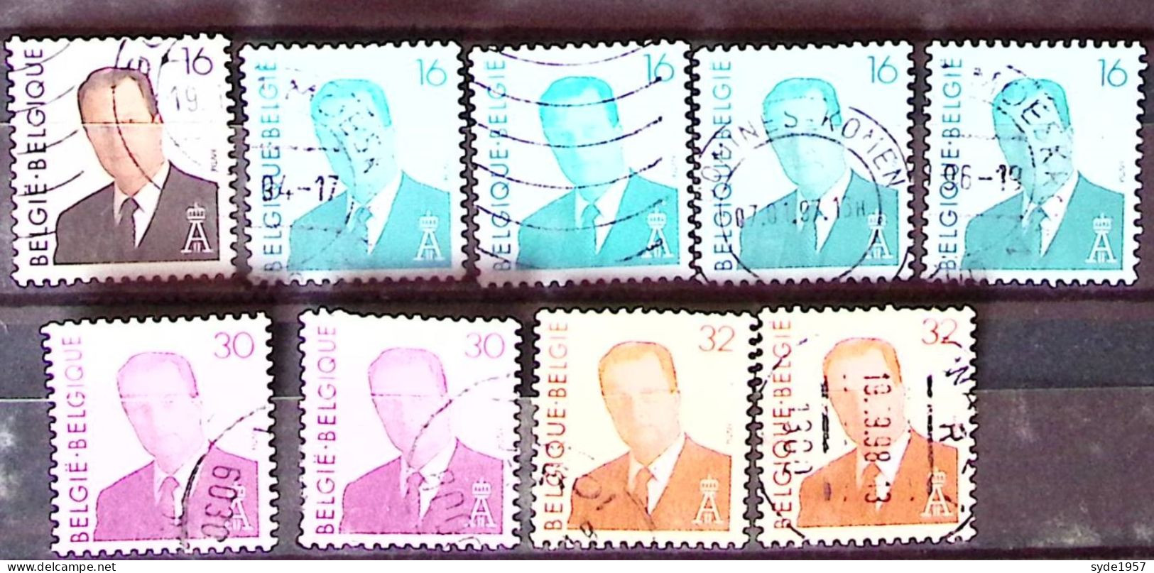 Belgique 1993-1994 COB 2532, 2535 (x4), 2536 (x2), 2537 (x2),  Oblitérés - Used Stamps