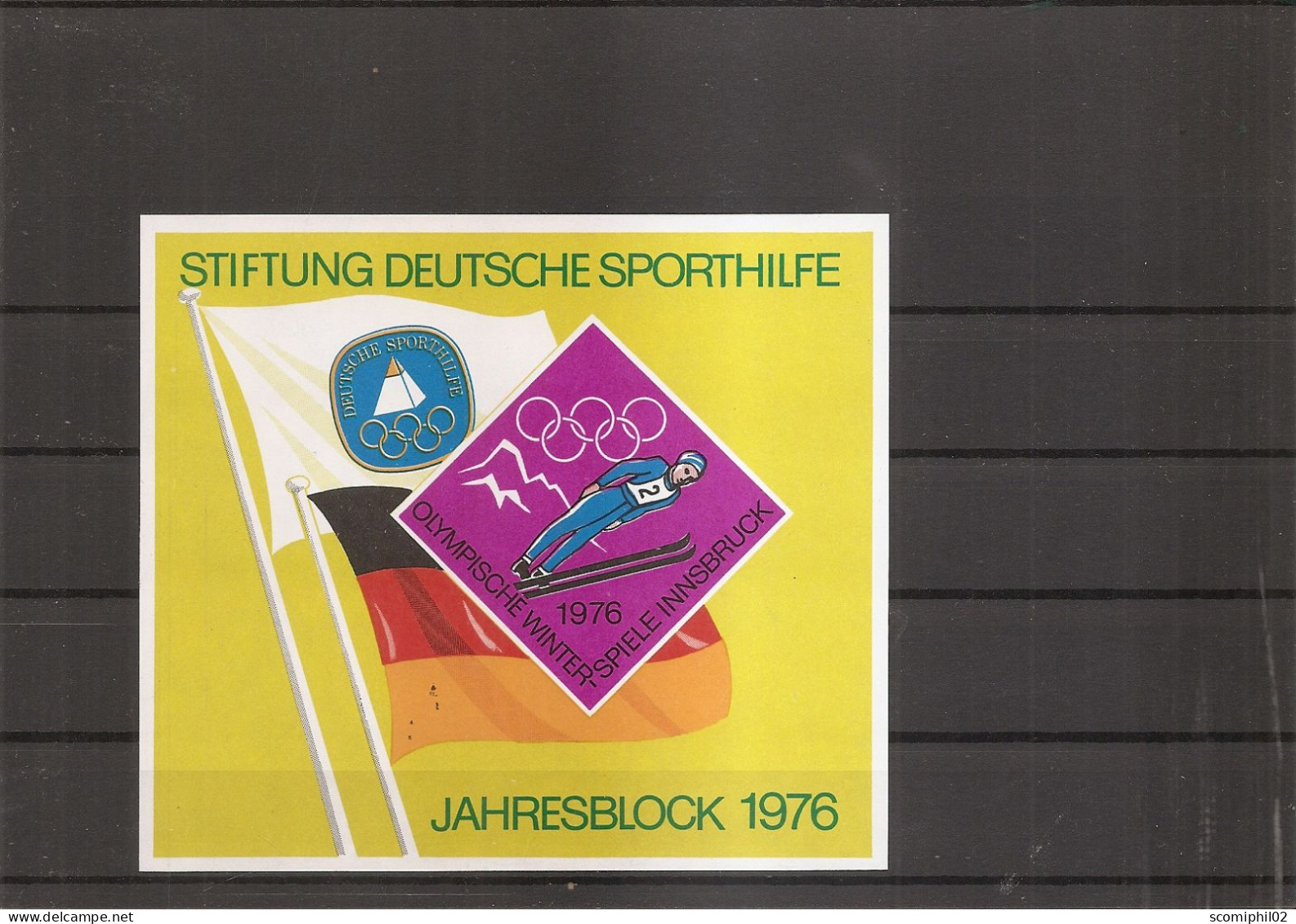 JO D'hiver De Innsbruck -1976 ( BF Privé  Commémoratif XXX -MNH -d'Allemagne De 1976 ) - Invierno 1976: Innsbruck