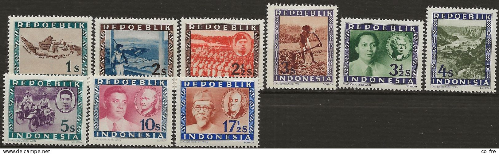 Indonésie, Petit Lot De 4 Séries De Timbres Non Officielles (ref.2) - Indonesia