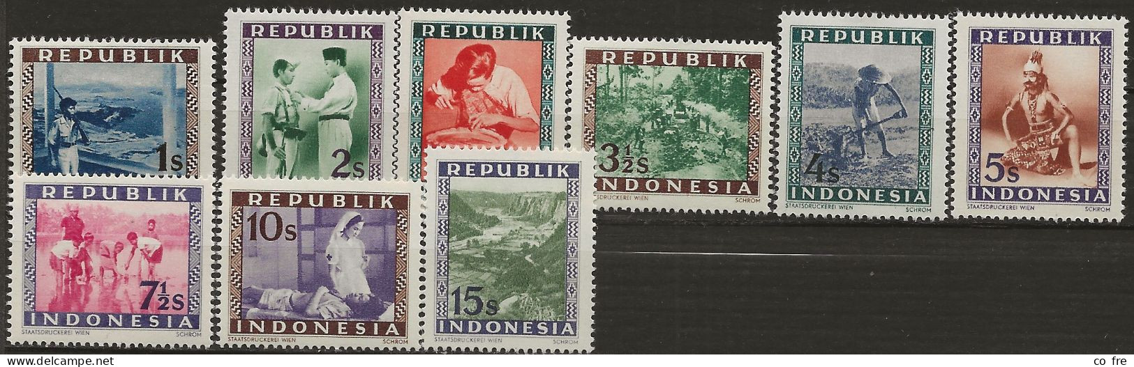 Indonésie, Petit Lot De 4 Séries De Timbres Non Officielles (ref.2) - Indonesië