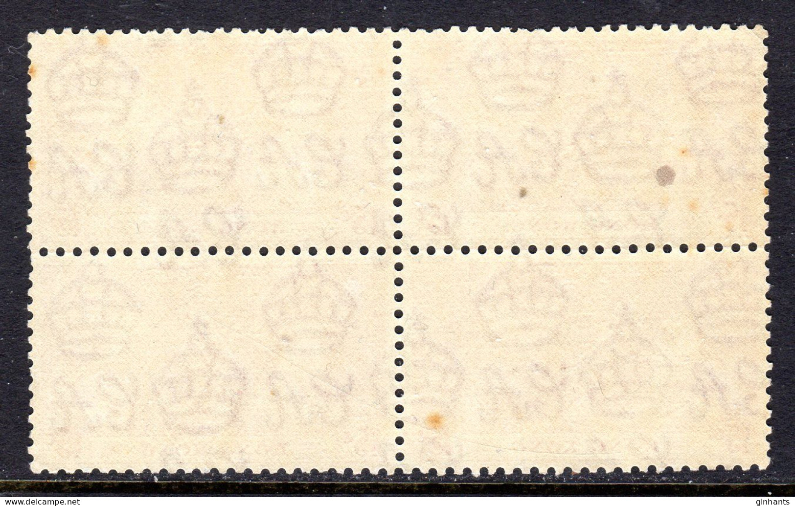 HONG KONG - 1937 CORONATION 15c STAMP IN BLOCK OF 4 MOUNTED/UNMOUNTED  MINT MM.MNH */** SG 138 X 4 (2 SCANS) - Ongebruikt