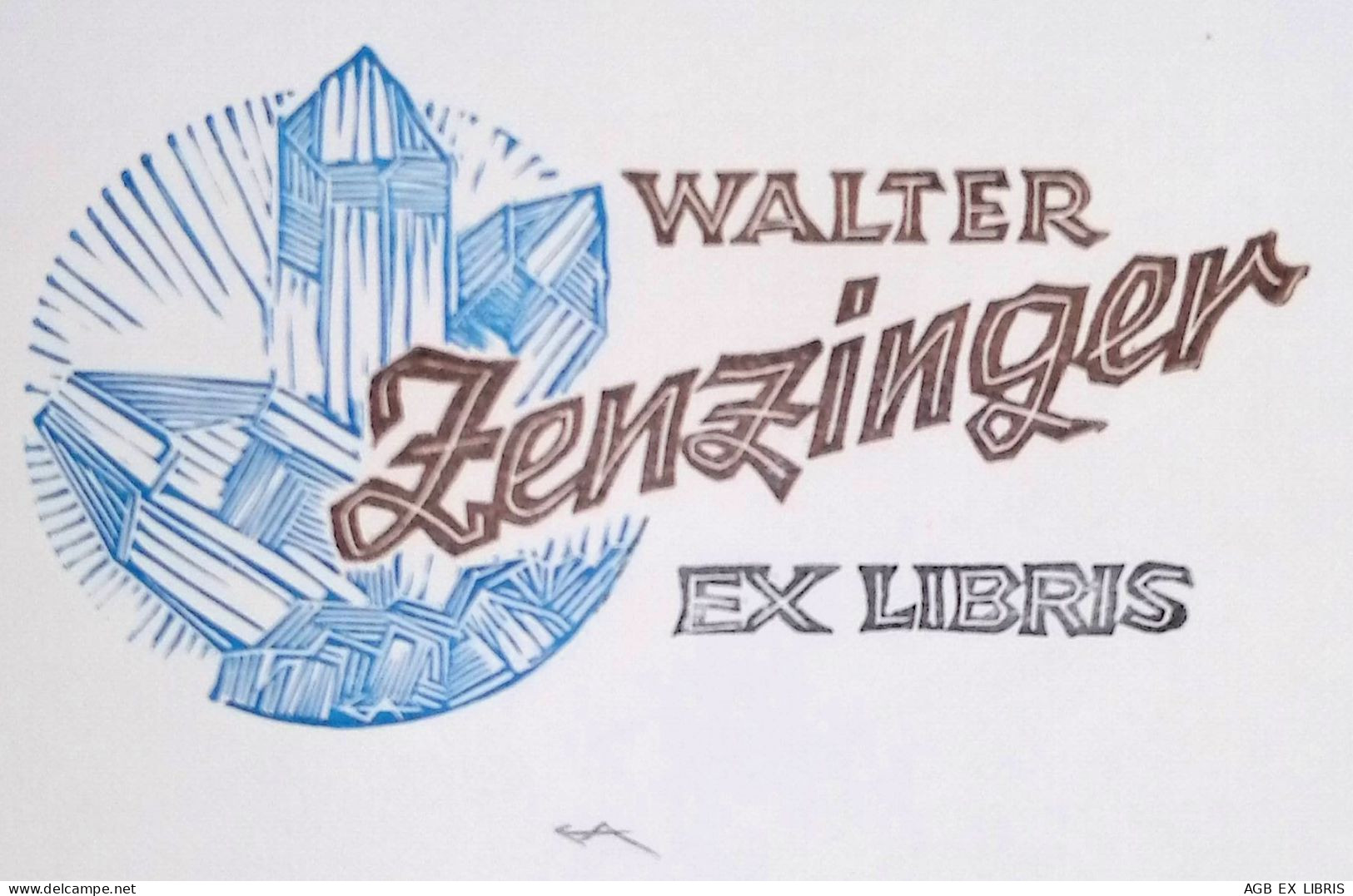 EX LIBRIS ERICH AULITZKY Per WALTER ZENZINGER L27bis-F02 EXLIBRIS Opus 179 - Ex-Libris