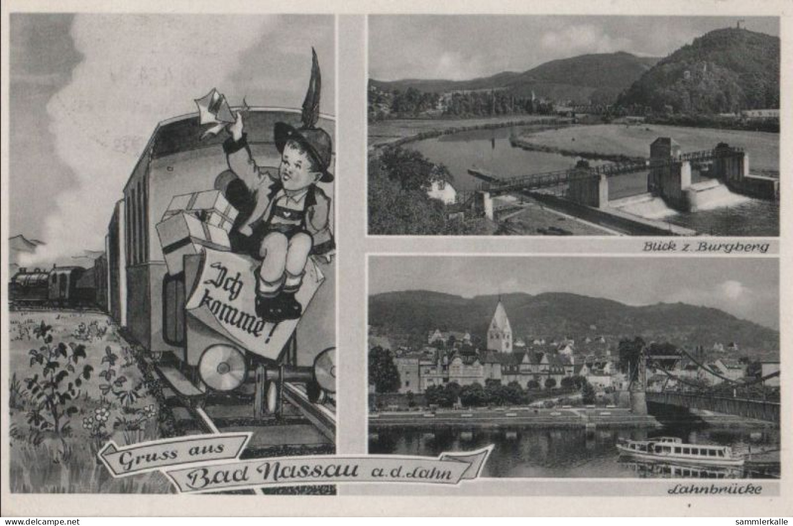 72559 - Nassau - U.a. Blick Zum Burgberg - 1954 - Nassau