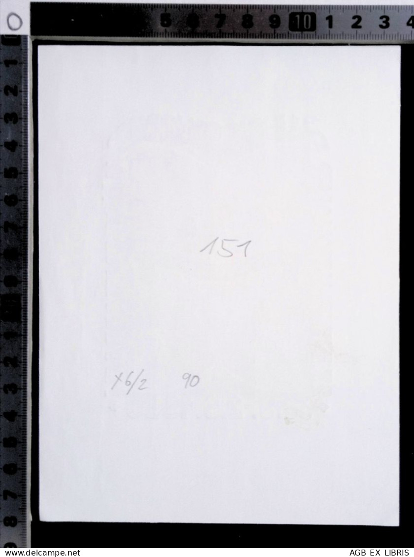 EX LIBRIS ERICH AULITZKY Per MUDR. RUDOLF PRIBYS L27bis-F02 EXLIBRIS Opus 151 23° INTERNATIONALER CONGRESS MONCHENGLADBA - Ex-Libris