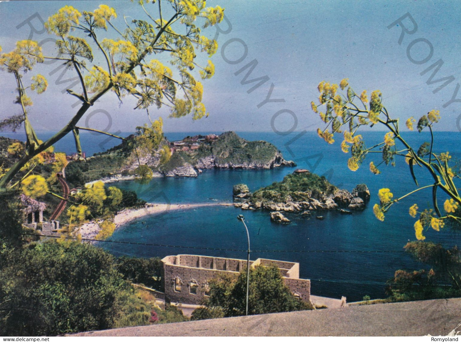 CARTOLINA  C6 TAORMINA,MESSINA,SICILIA-PANORAMA-ISOLABELLA-STORIA,MEMORIA,CULTURA,RELIGIONE,BELLA ITALIA,VIAGGIATA 1965 - Messina