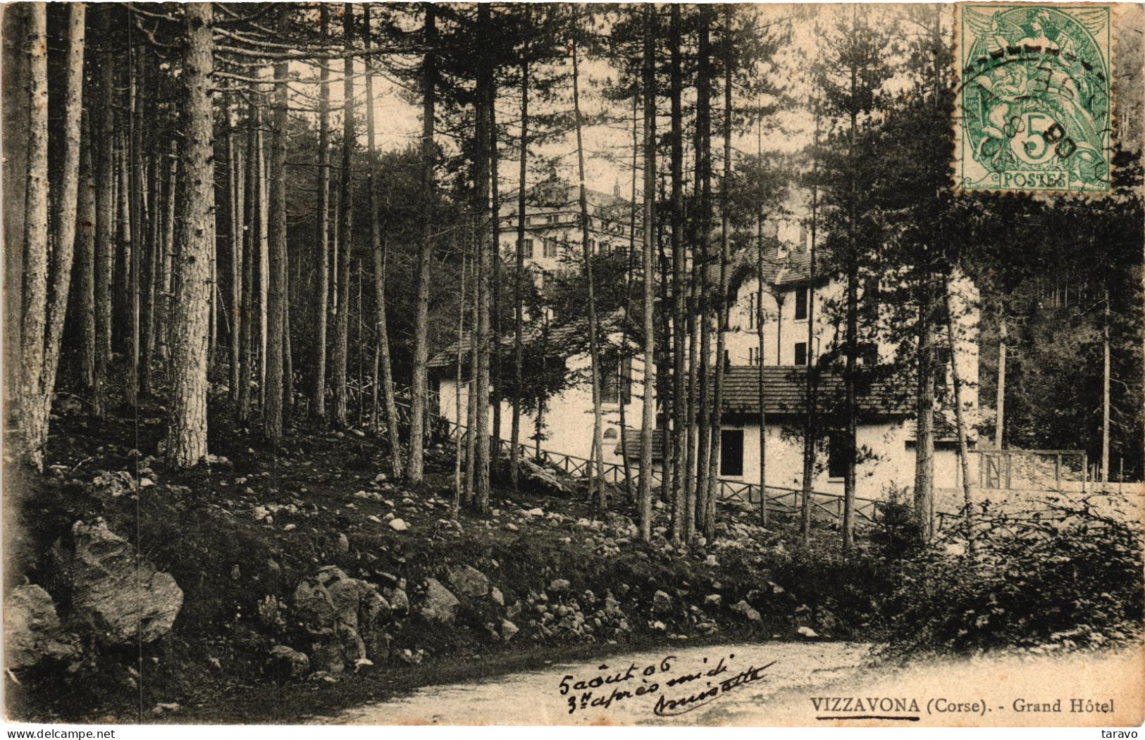 CORSE  -  VIZZAVONA - LE GRAND HOTEL DE LA FORET Et Les VILLAS AUX ALENTOURS - 1906 - Andere & Zonder Classificatie