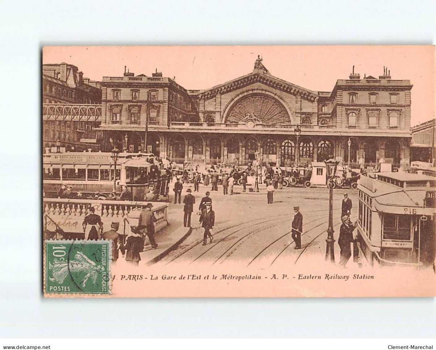 PARIS : La Gare De L'Est Et Le Métropolitain - Très Bon état - Pariser Métro, Bahnhöfe
