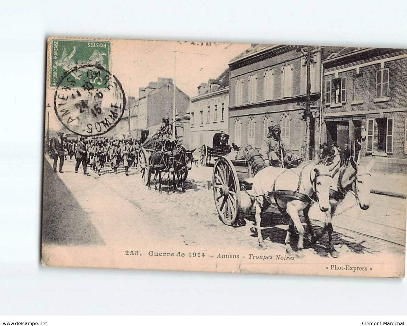 AMIENS : Troupes Noires, 1914-15 - état - Amiens
