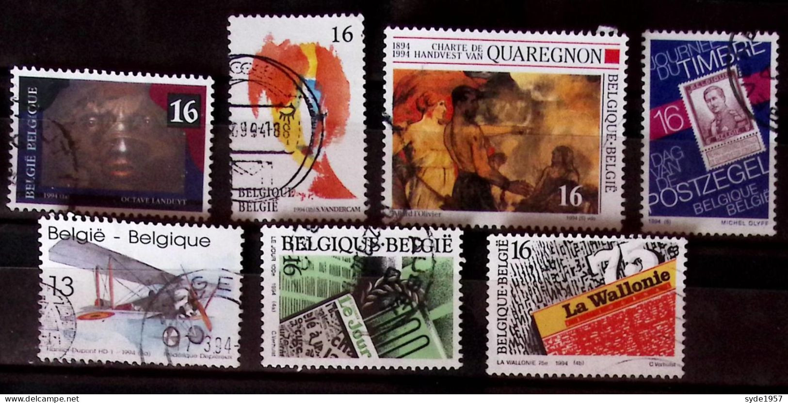 Belgique 1994 COB 2538, 2539, 2543, 2547, 2548, 2549, 2550,  Oblitérés - Used Stamps