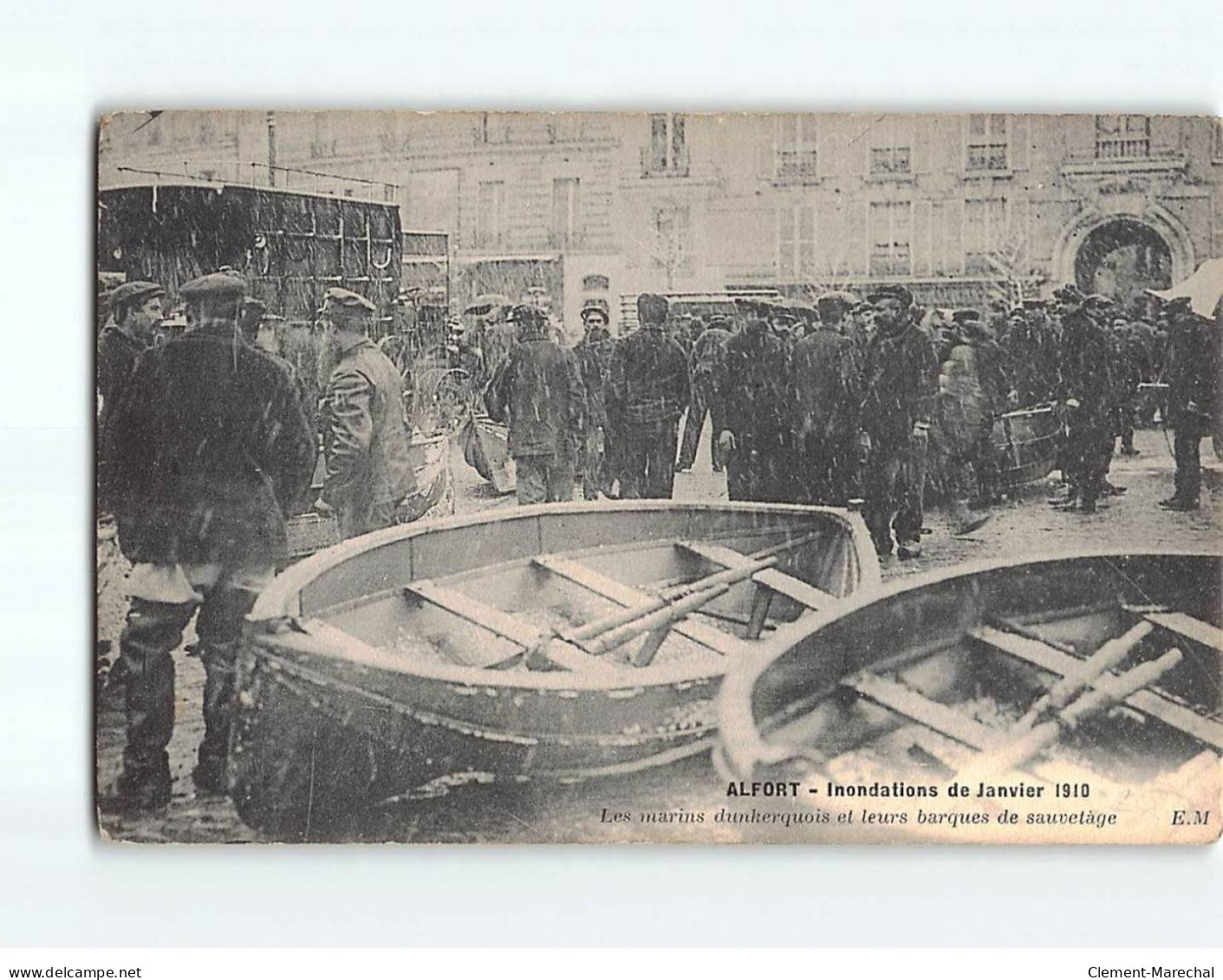 Maisons ALFORT : Inondations De 1910, Les Marins Dunkerquois Et Leurs Barques De Sauvetage - état - Maisons Alfort