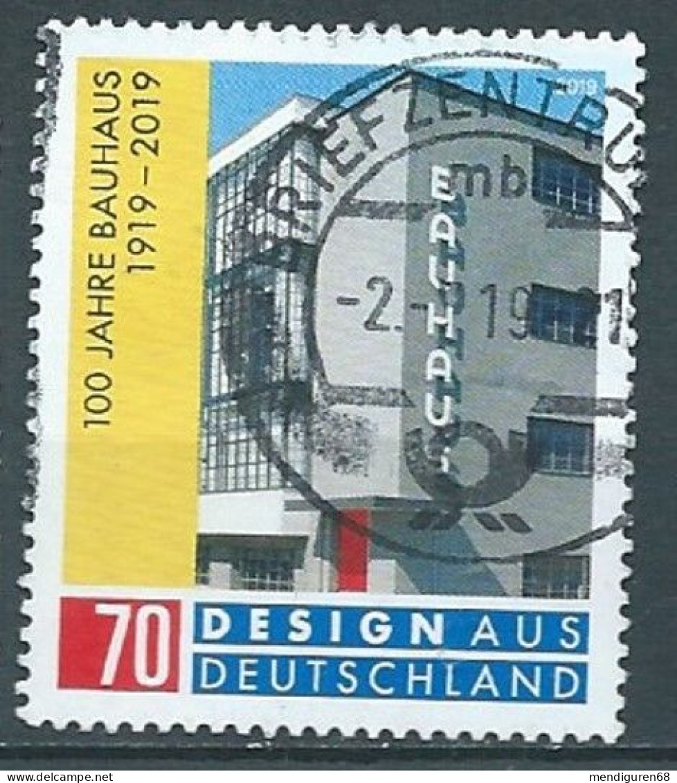 ALLEMAGNE ALEMANIA GERMANY DEUTSCHLAND BUND 2019 CENT THE BAUHAUS DESIGN MOVEMENT USED MI 3453 YT 3233 SN 3096 SG 4253 - Gebraucht