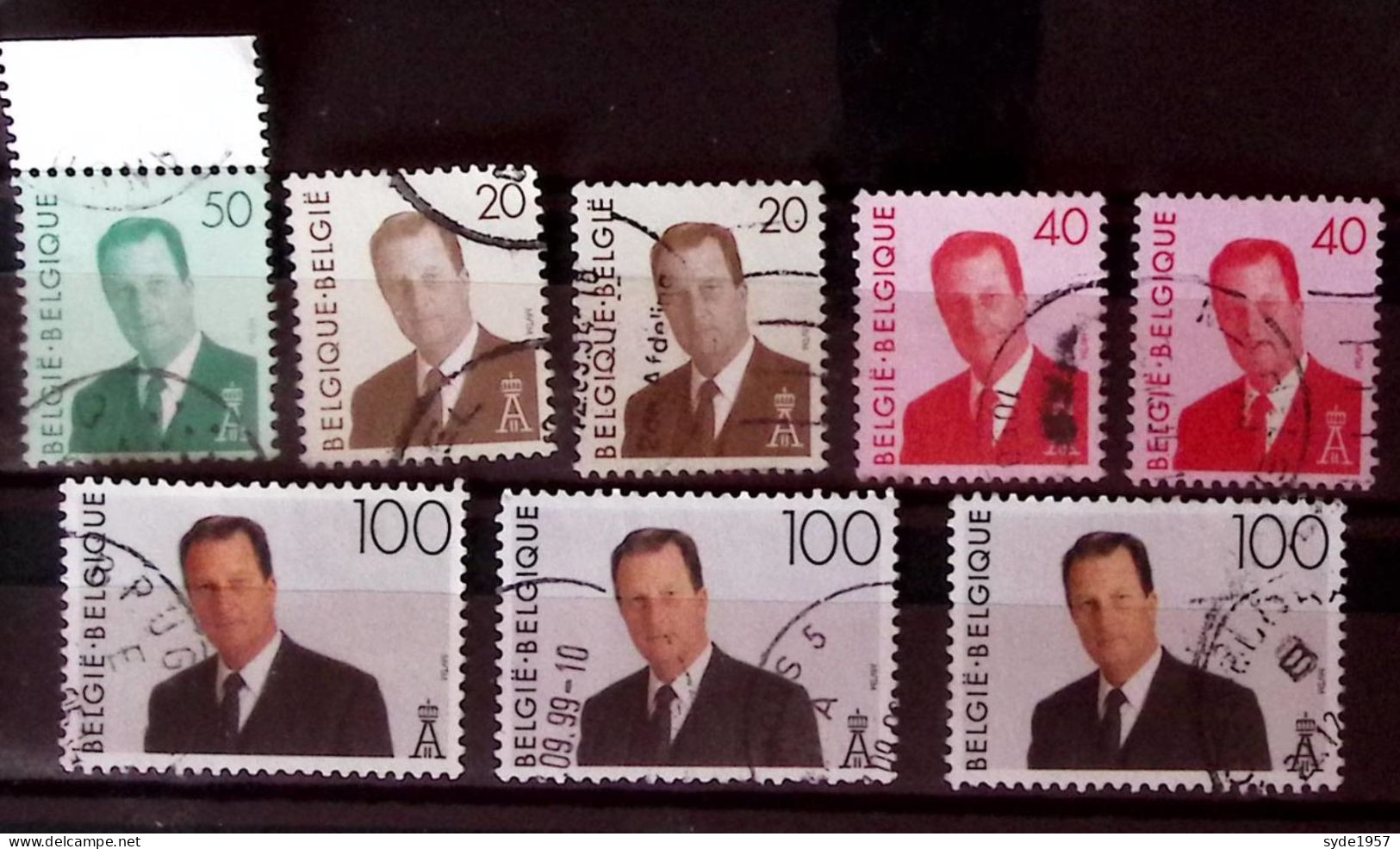 Belgique 1994 Albert 2 MVTM COB 2551, 2559-2560 (x2), 2576 (x3),  Oblitérés - 1993-2013 King Albert II (MVTM)