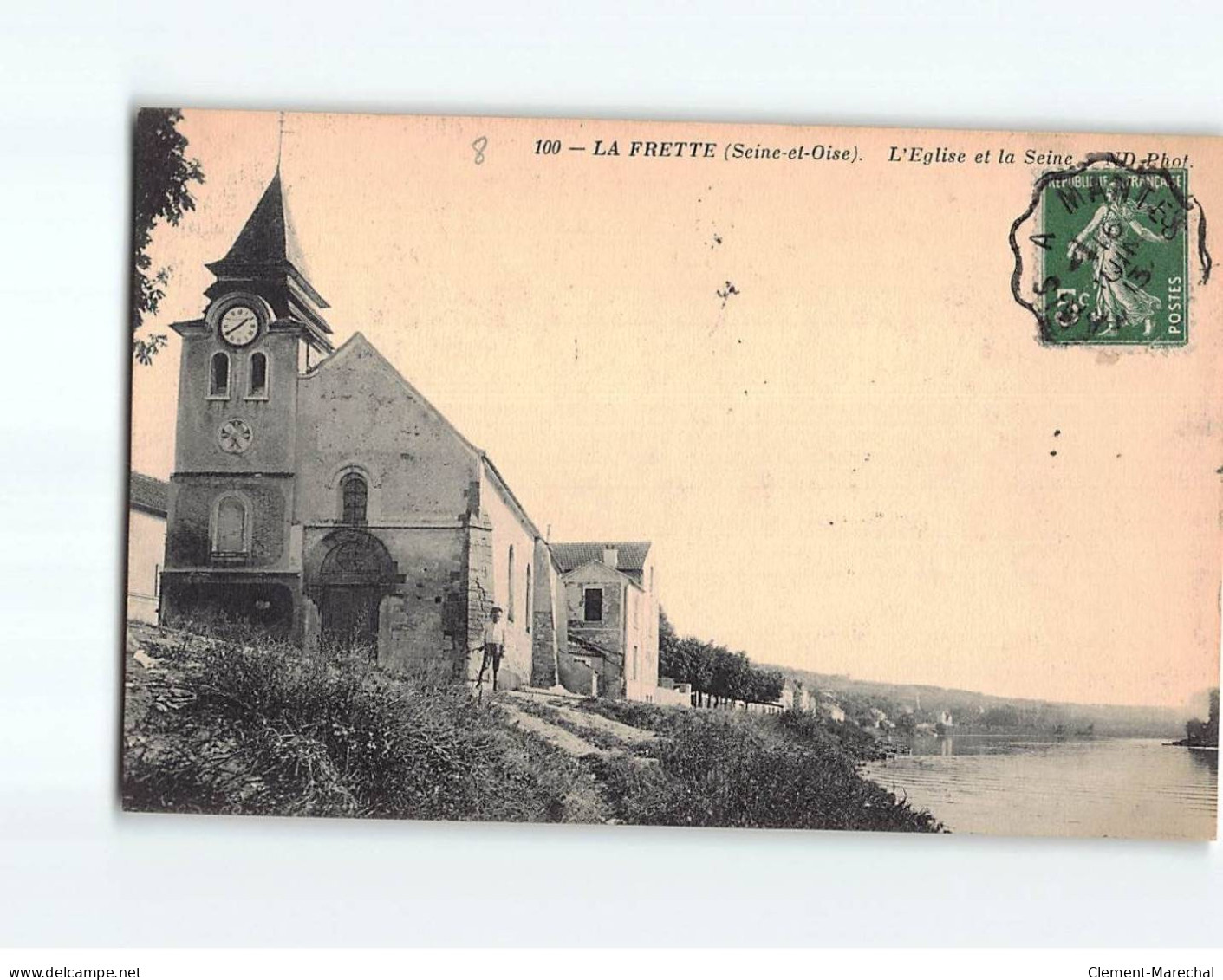 LA FRETTE : L'Eglise Et La Seine - Très Bon état - La Frette-sur-Seine