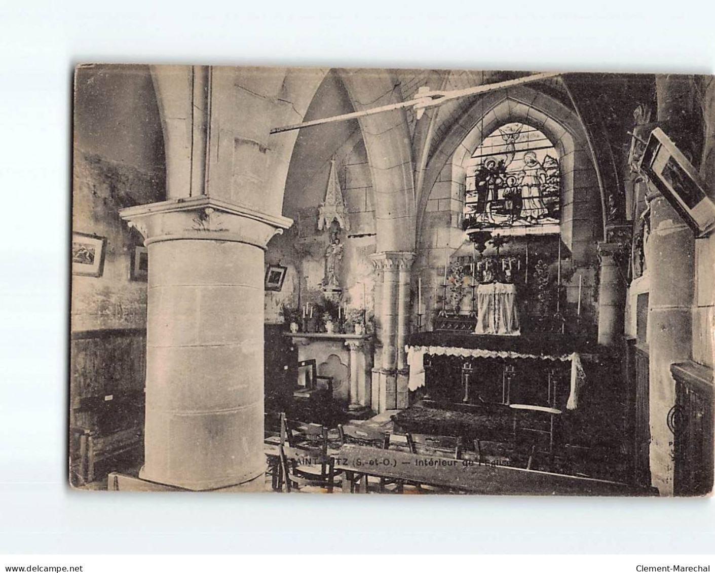 SAINT WITZ : Intérieur De L'Eglise - état - Saint-Witz