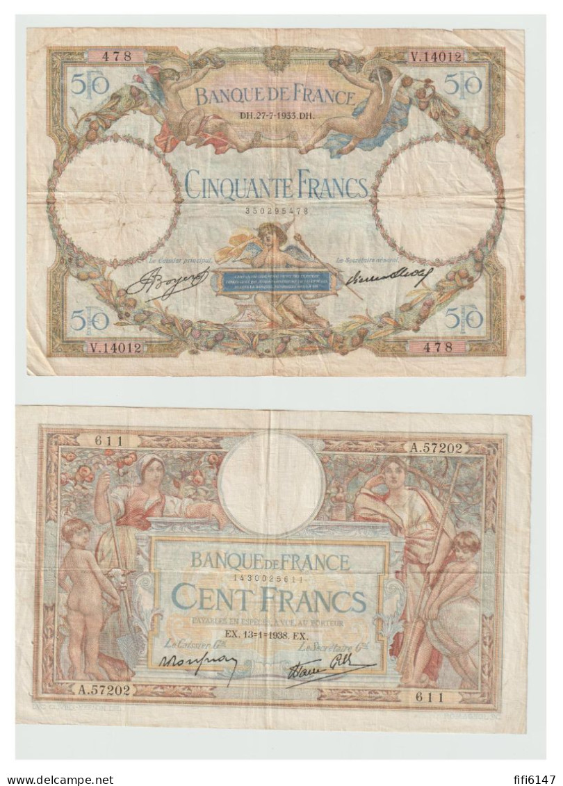 FRANCE --BILLETS --Lot De 4 Billets - Non Classés