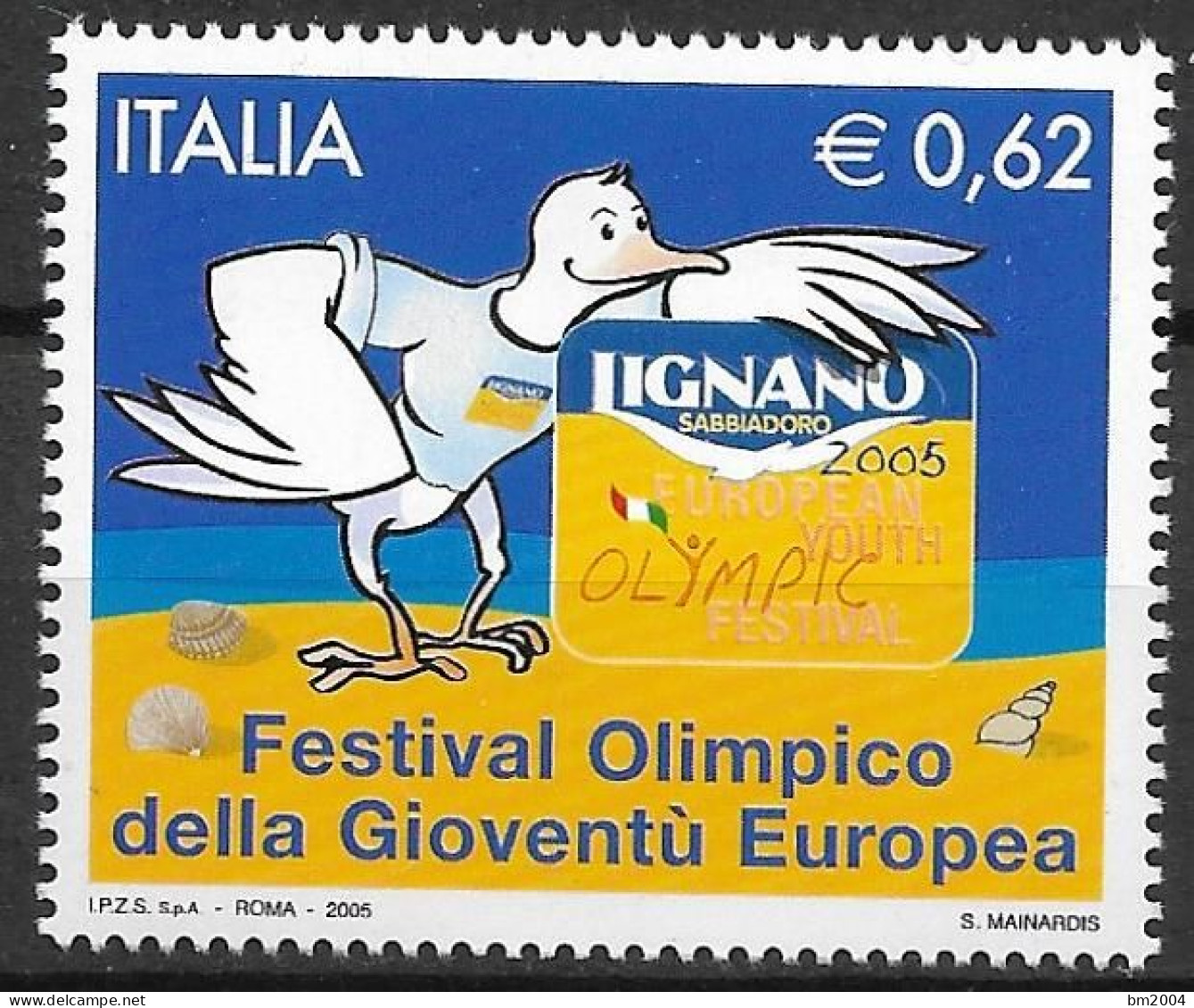 2005  Italien  Mi. 3045**MNH  . 8. Europäisches Olympisches Jugendfestival (EYOF), Lignano. - 2001-10: Mint/hinged