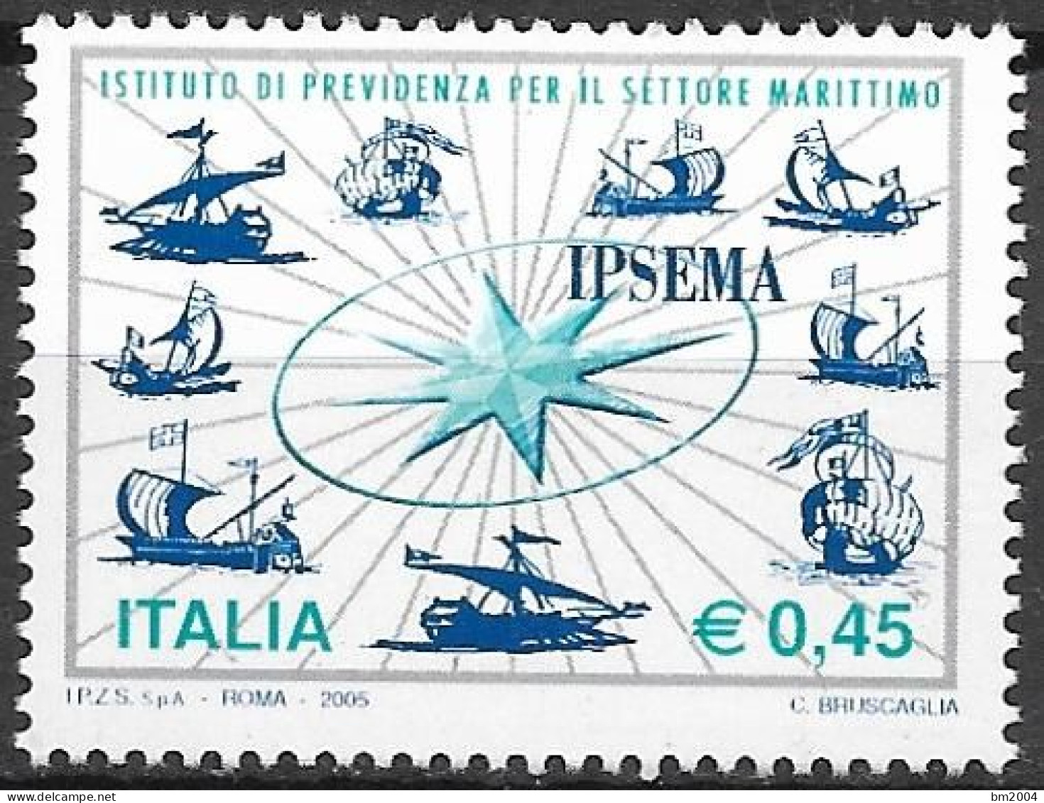 2005  Italien  Mi. 3047**MNH  Vorsorgewerk Für Seeleute (IPSEMA). - 2001-10: Mint/hinged