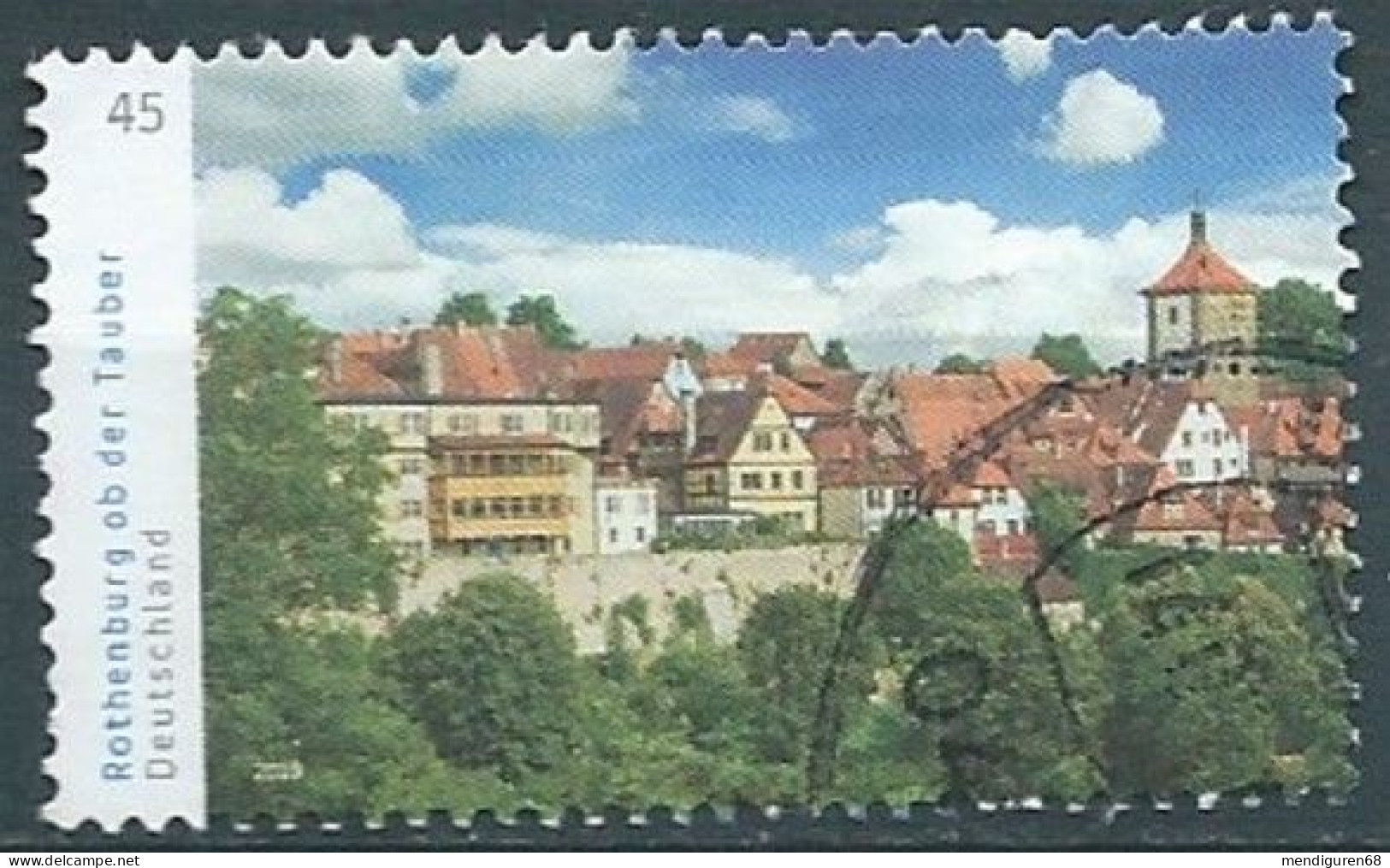 ALLEMAGNE ALEMANIA GERMANY DEUTSCHLAND BUND 2019 ROTHENBURG OB DER TAUBER FIG 1 USED MI 3454 YT 3235 SC 3094a SG 4250 - Gebraucht