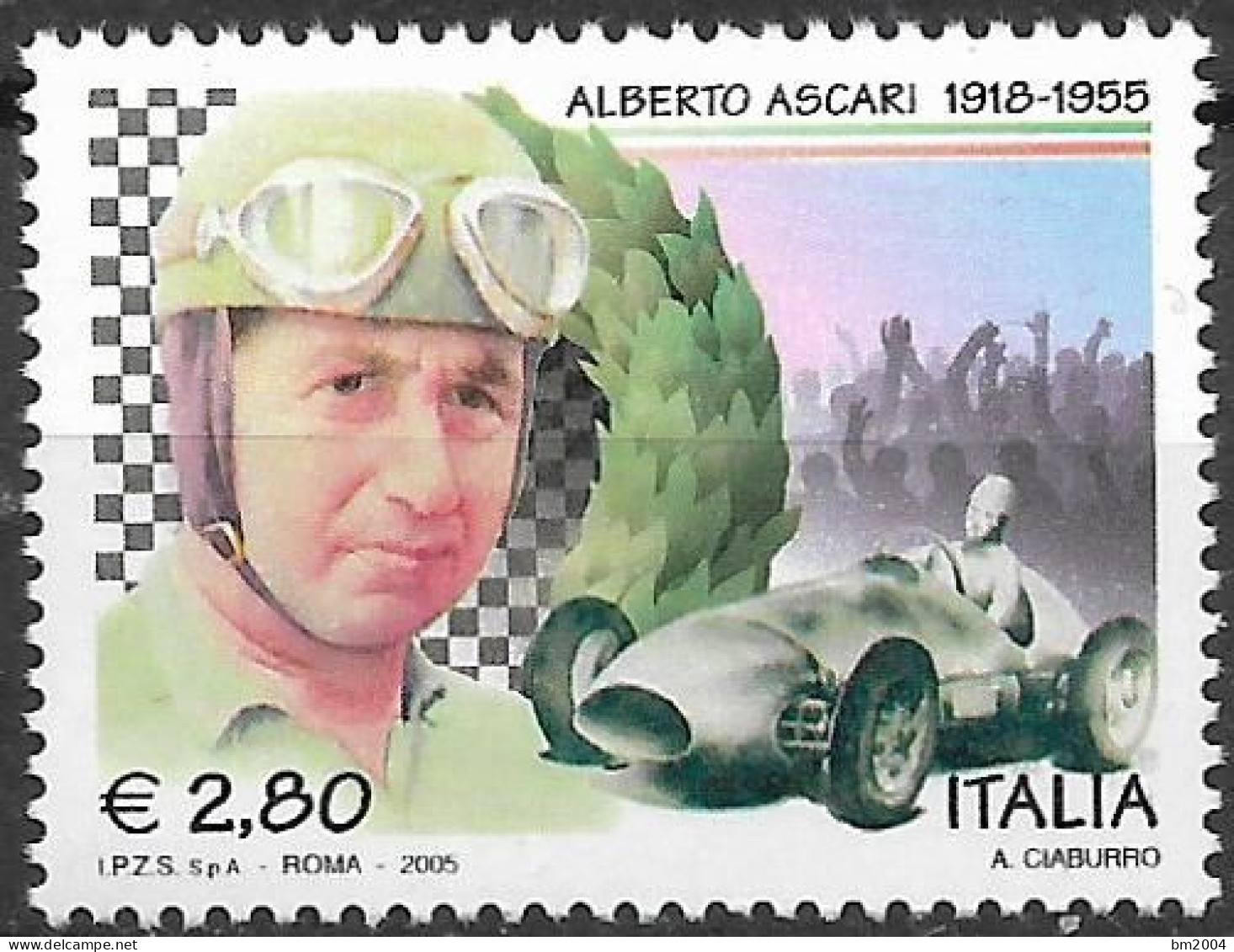 2005  Italien  Mi. 3049**MNH   50. Todestag Von Alberto Ascari - 2001-10:  Nuovi
