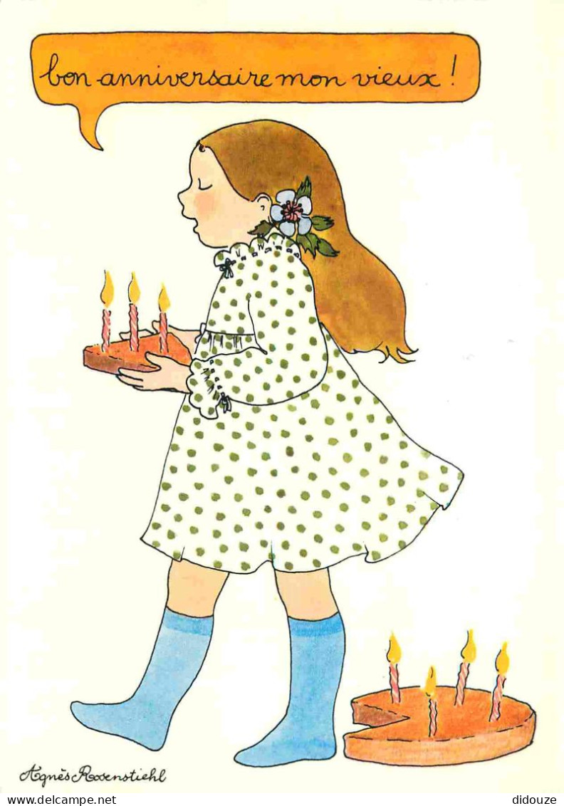 Enfants - Illustration - Dessin - Agnès Rosentiehl - Bonne Nouvelle - Bon Anniversaire Mon Vieux - CPM - Voir Scans Rect - Dibujos De Niños