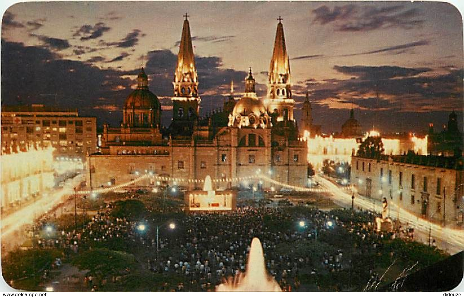 Mexique - Mexico - Guadalajara - Jalisco - Crepusculo Sobre La Catedral De Guadalajara - Twilight Sky Over Guadalajara's - Mexique