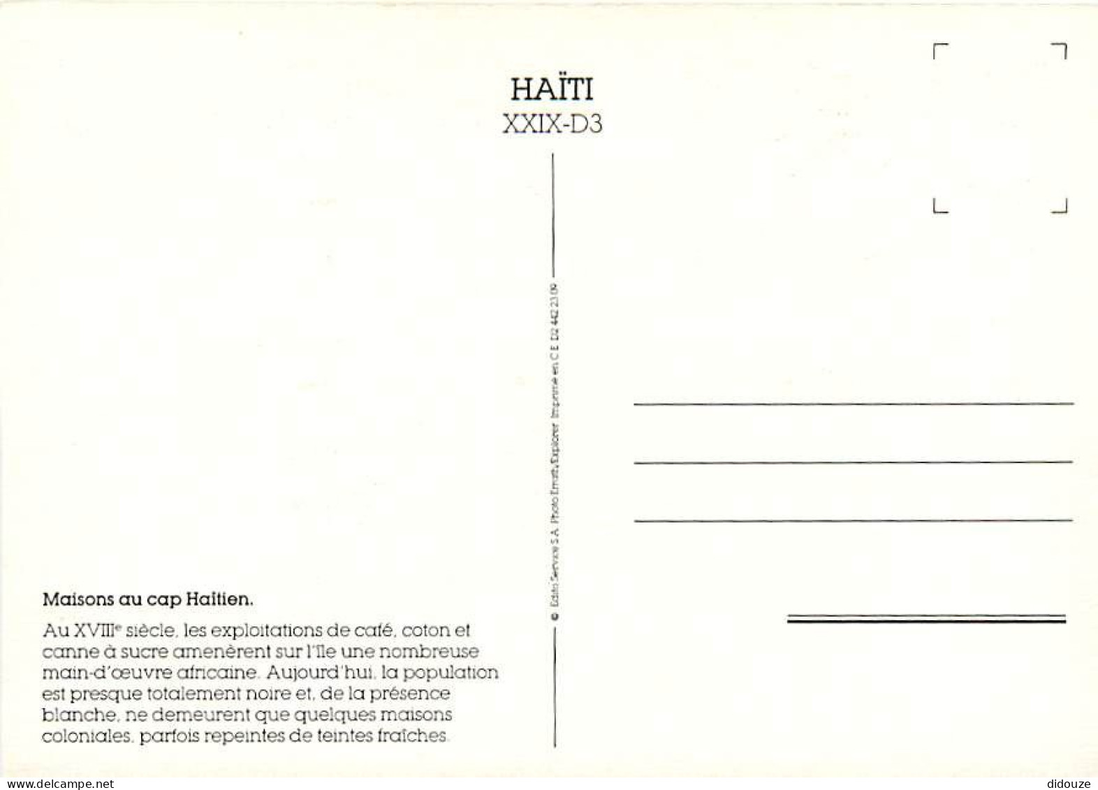 Haïti - Maisons Au Cap Haïtien - CPM - Carte Neuve - Voir Scans Recto-Verso - Haiti