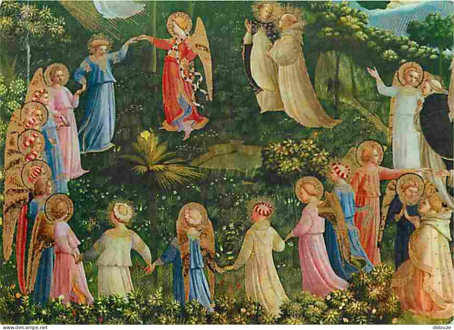 Art - Peinture Religieuse - Firenze - Museo Di San Marco - Fra Beato Angelico - La Ronde Des Elus - CPM - Voir Scans Rec - Quadri, Vetrate E Statue