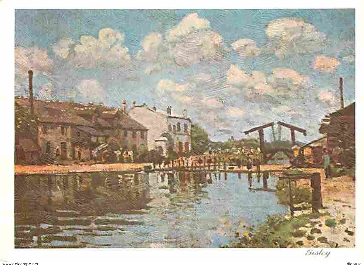 Art - Peinture - Alfred Sisley - Le Canal - CPM - Voir Scans Recto-Verso - Pintura & Cuadros