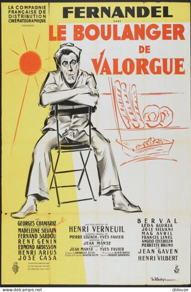 Cinema - Le Boulanger De Valorgue - Fernandel - Illustration Vintage - Affiche De Film - CPM - Carte Neuve - Voir Scans  - Affiches Sur Carte