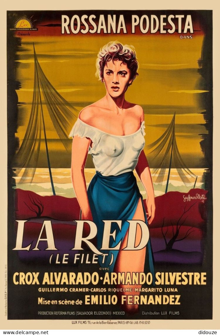 Cinema - La Red - Rossana Podesta - Illustration Vintage - Affiche De Film - CPM - Carte Neuve - Voir Scans Recto-Verso - Affiches Sur Carte