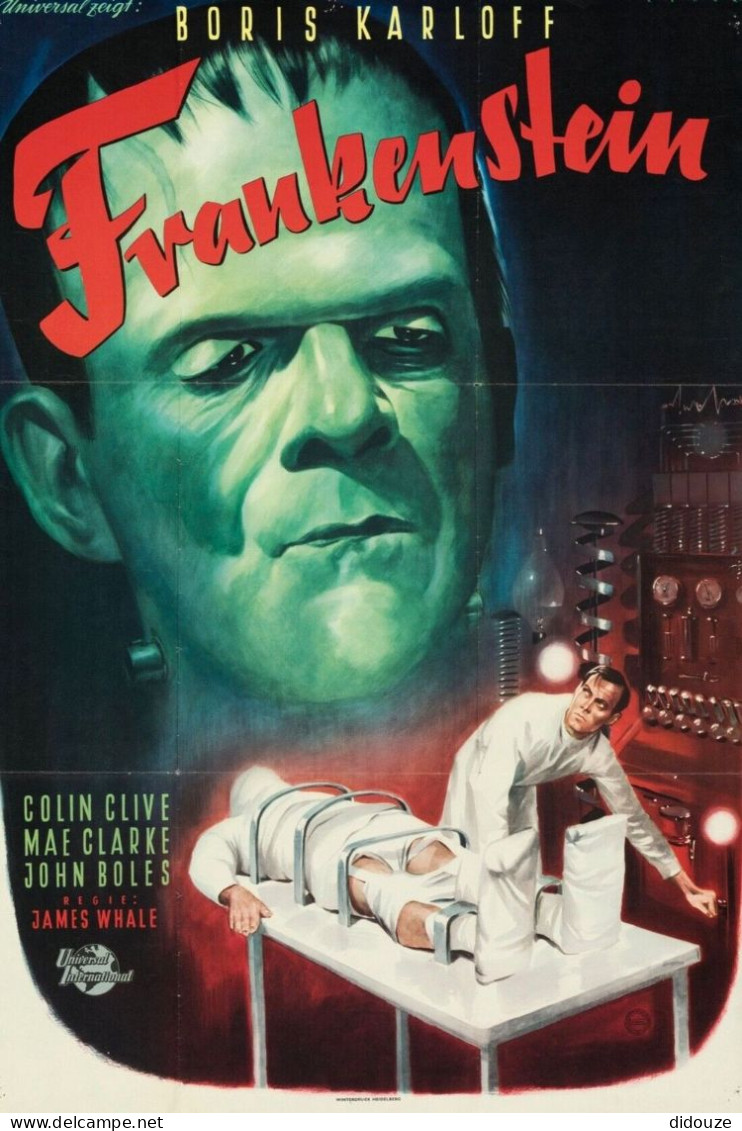 Cinema - Frankenstein - Colin Clive - Mae Clarke - John Boles - Illustration Vintage - Affiche De Film - CPM - Carte Neu - Posters On Cards