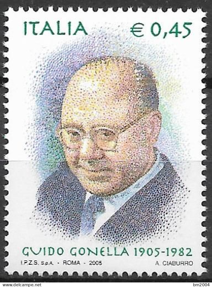 2005  Italien  Mi. 3053**MNH    100. Geburtstag Von Guido Gonella. - 2001-10:  Nuevos