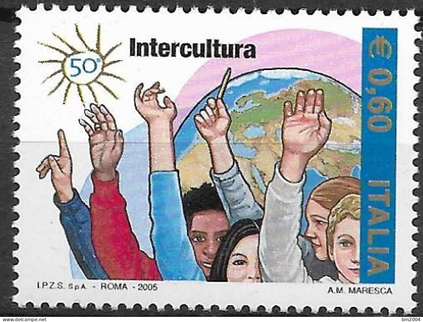 2005  Italien  Mi. 3055**MNH   50 Jahre Vereinigung Für Jugendaustausch „Intercultura - 2001-10:  Nuevos