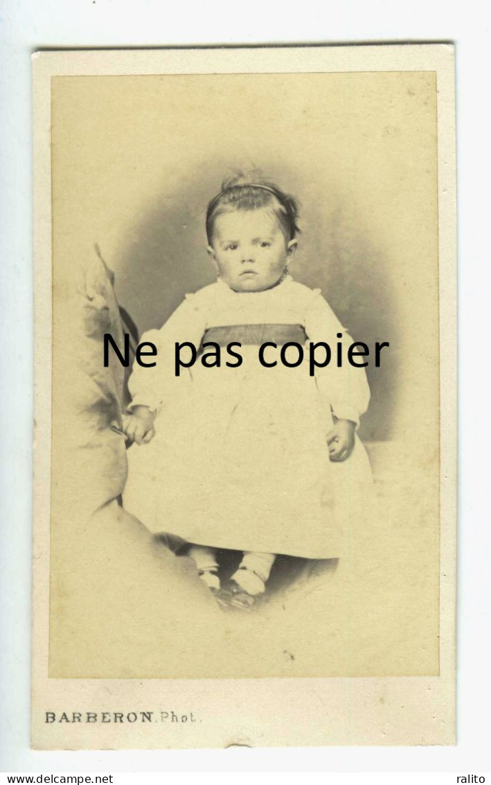 ENFANT Vers 1880 CDV Par BARBERON à BORDEAUX - Ancianas (antes De 1900)