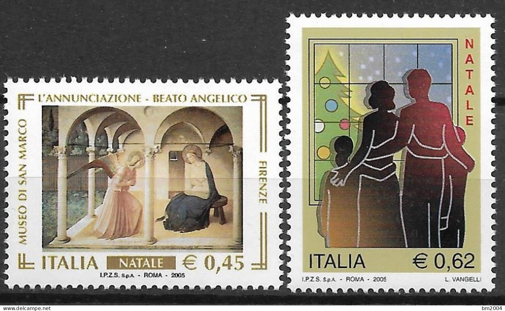 2005  Italien  Mi. 3062-3**MNH   Weihnachten - 2001-10: Mint/hinged