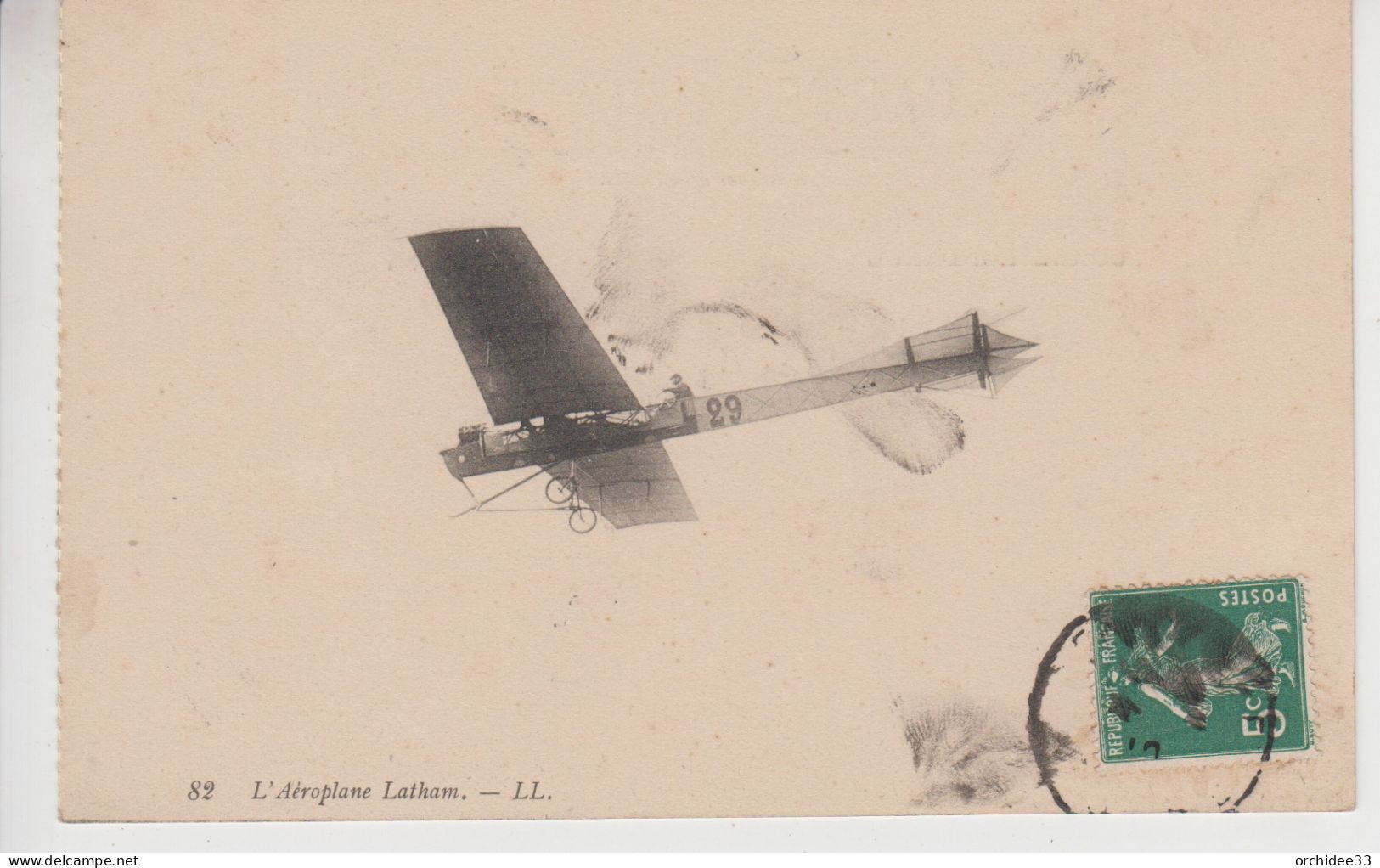 CPA L'aéroplane Latham - ....-1914: Précurseurs