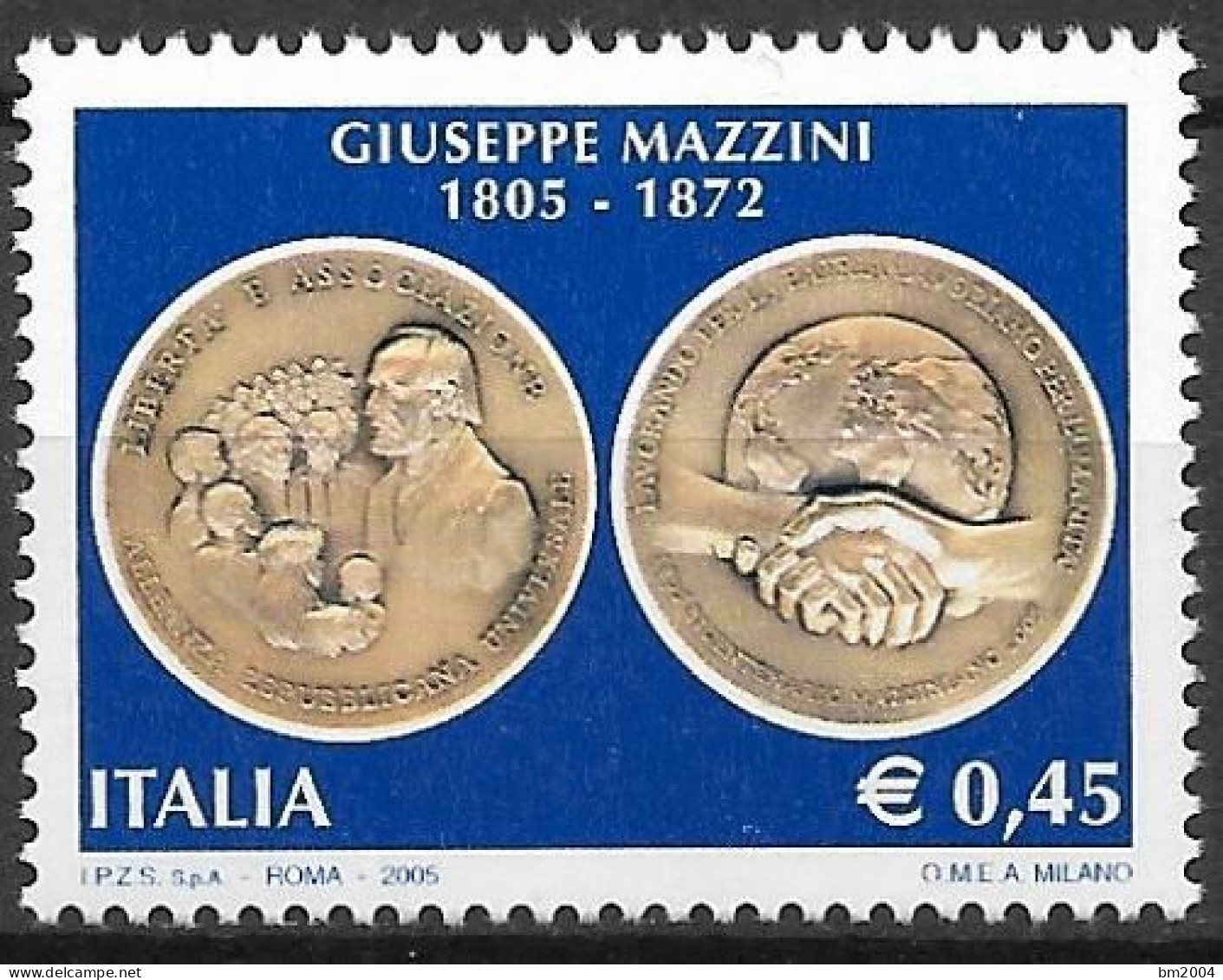 2005  Italien  Mi. 3065 **MNH  200. Geburtstag Von Giuseppe Mazzini. - 2001-10:  Nuevos