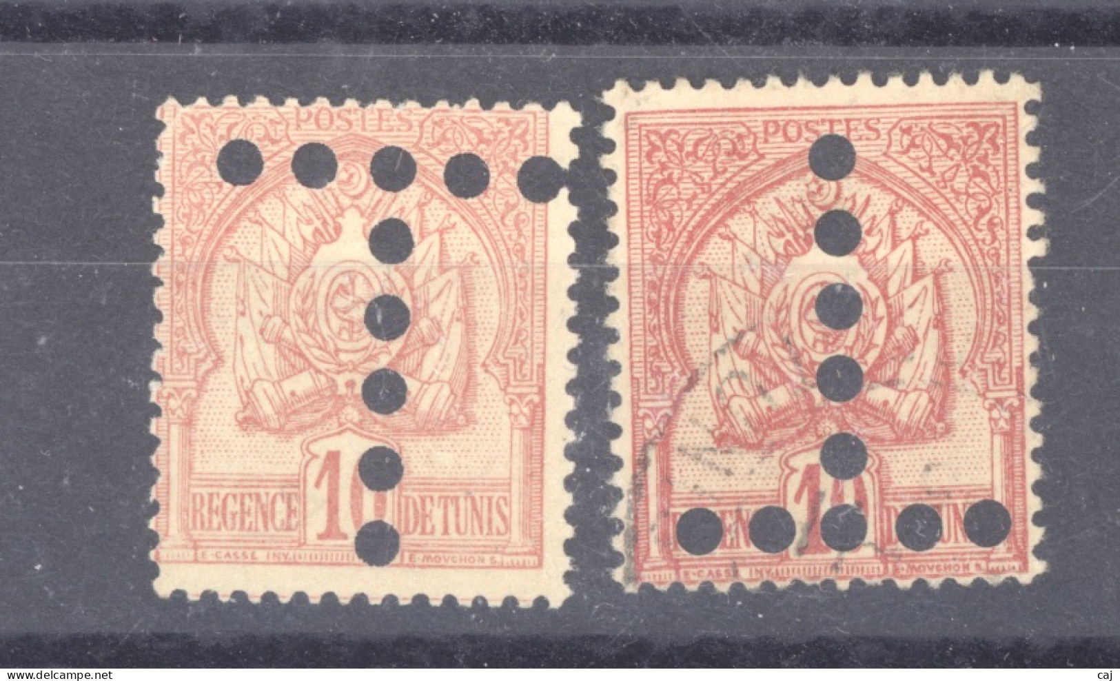 Tunisie  -  Taxes  :  Yv  23-23a  (*)  Rose Et Rose Foncé - Timbres-taxe