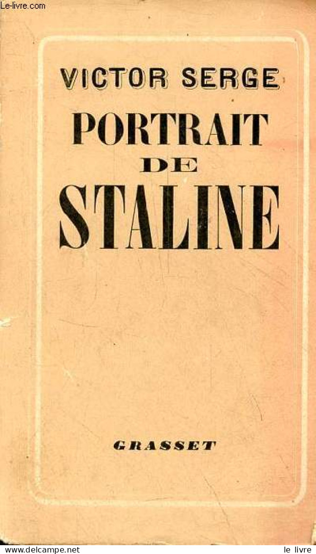 Portrait De Staline. - Serge Victor - 1940 - Biographie