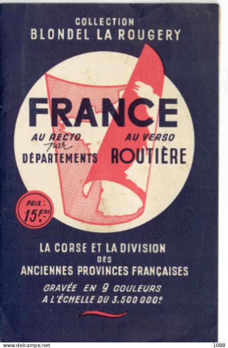 Carte Routière   9 X 14 - Carte Stradali