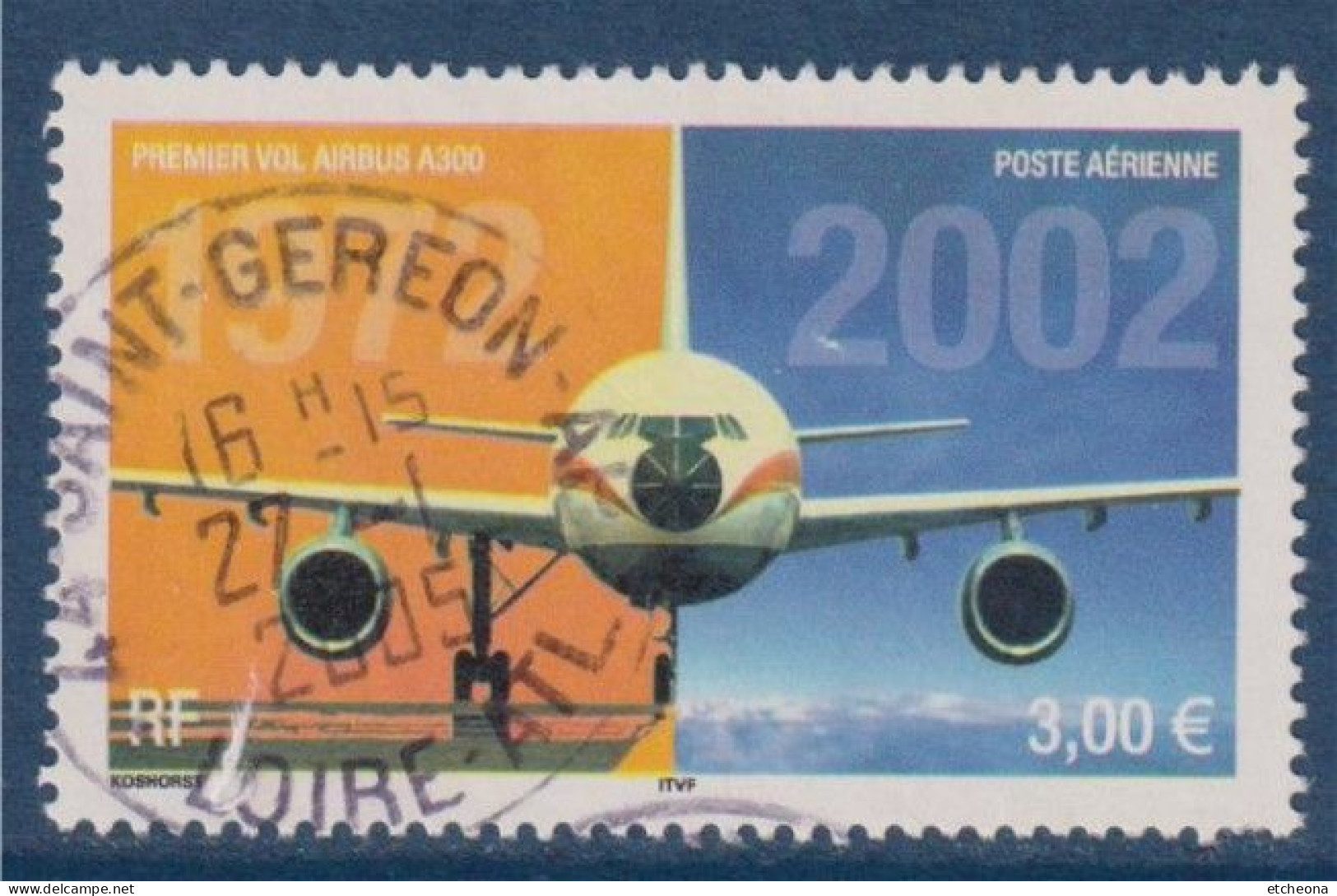 Poste Aérienne Airbus A300 N°PA 63 Oblitéré 3.00€ - 1960-.... Gebraucht