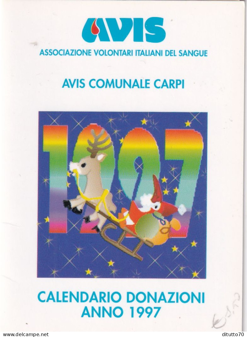 Calendarietto - AVIS Comunale Carpi - Anno 1997 - Klein Formaat: 1971-80