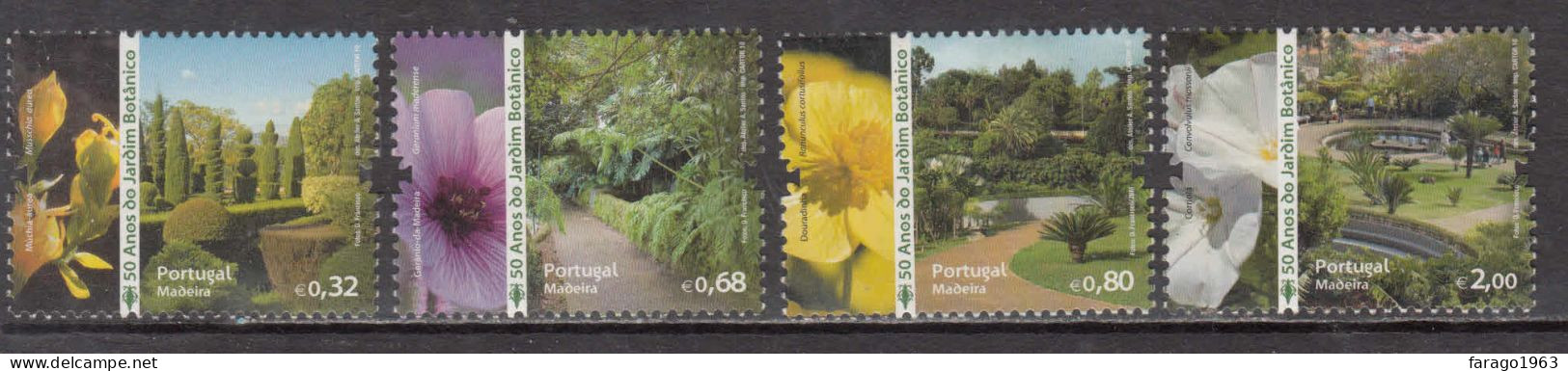 2010 Madeira Botanical Garden Flowers Plants Complete Set Of 4+ 2 Souvenir Sheets MNH @ BELOW FACE VALUE - Madère